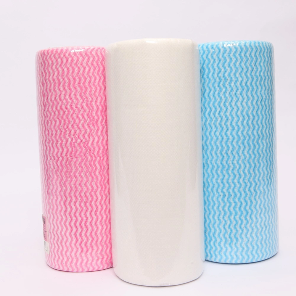 Wave Pattern Soft Feeling Spunlace Nonwoven J Cloth