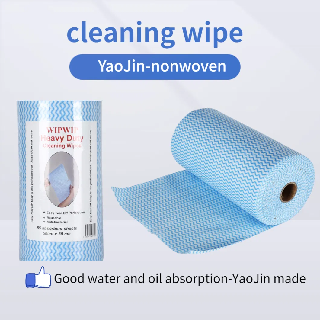 High Quality Environmental Protection Disposable Kitchen Non-Woven Fabric Cleaning Cloth Roll Supplier