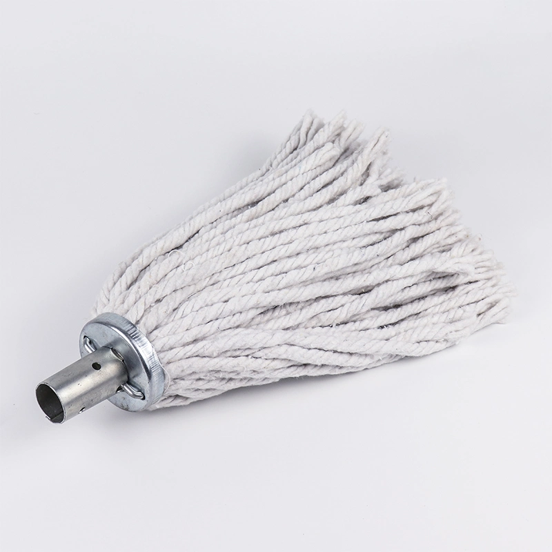 Cheap Natural Color Cotton Mop Head Refill with Metal Clip