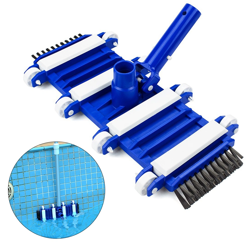 Pool Cleaning Tool Portable Pool Vacuum Head with Wheels Heavy Duty Flexible Underwater Cleaning Tool Brush Suction Head Wyz20118