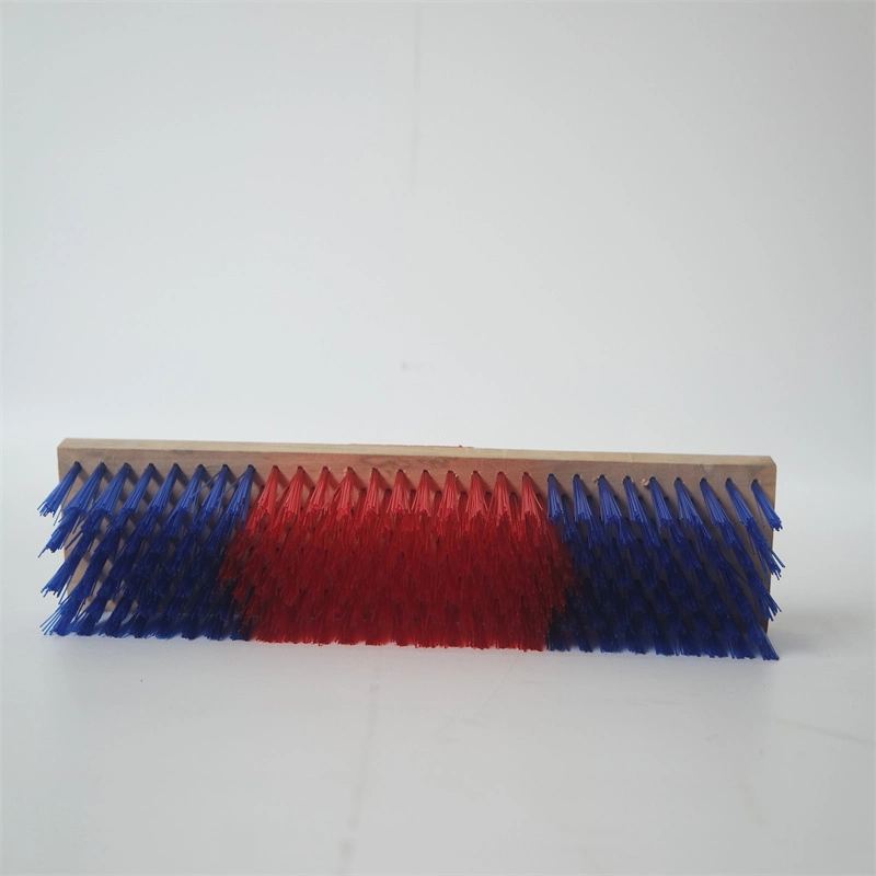 Wooden Block Stiff Bristle Garden Sweeping Brush Outdoor Broom Head Floor Push Broom