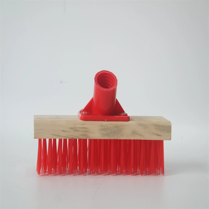 Wooden Block Stiff Bristle Garden Sweeping Brush Outdoor Broom Head Floor Push Broom
