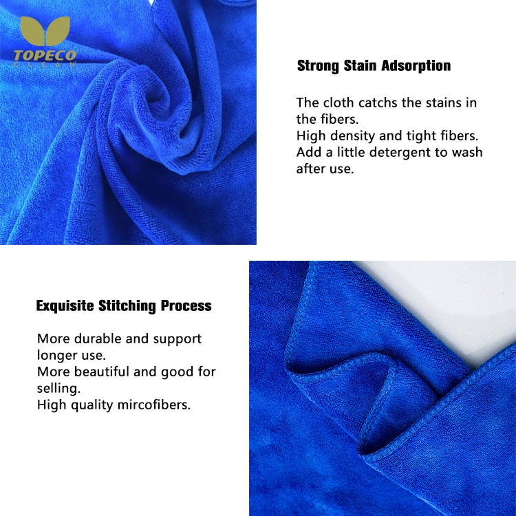 Topeco Factory Absorbent Towel Strong Microfibre Car Cleaning Cloth