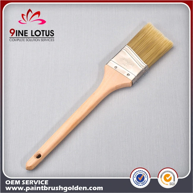 High Quality Pet Bristle Material Head with Poplar Wooden Handle Similar Pure Bristle Paint Brush