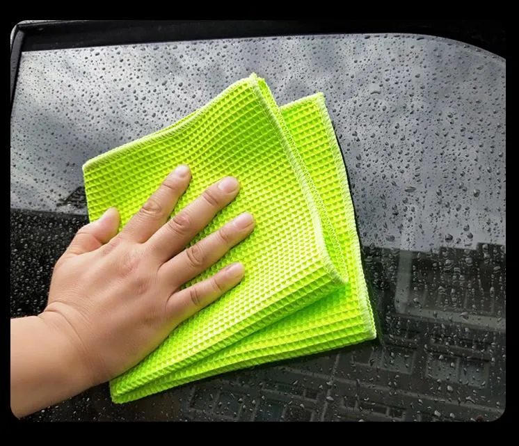 40*40cm Honeycomb Waffle Design Textiles Microfiber Car Wash Towel