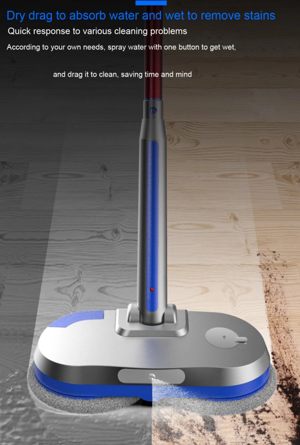 Cordless Hard Mop, Wood Floor Cleaner