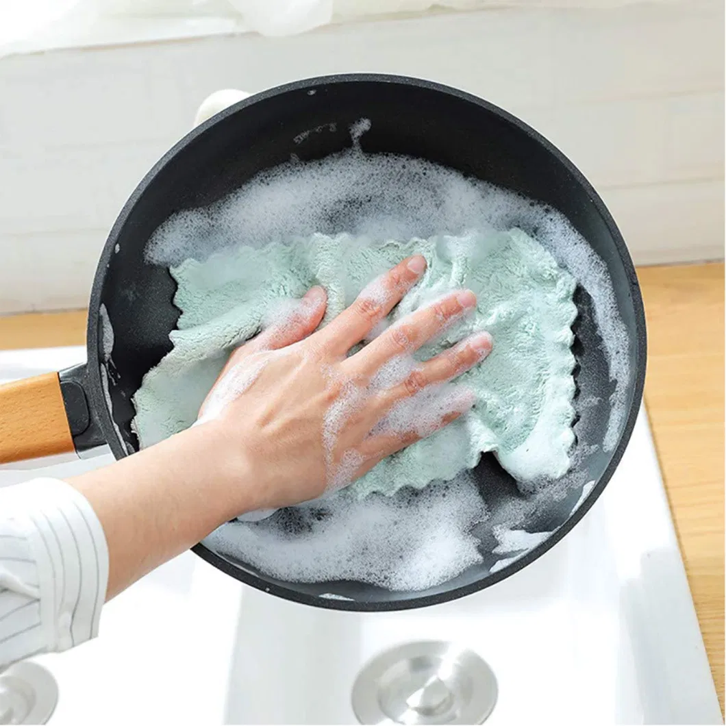 Highly Absorbent Lint-Free Car Glass Cleaning Kitchen Dishes Microfiber Cleaning Cloth