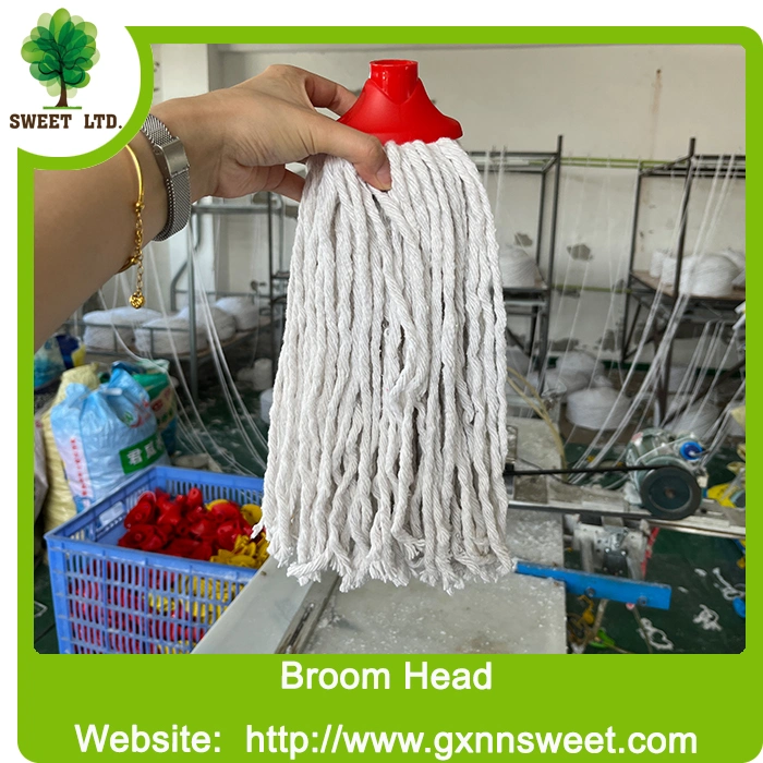 Wholesale Custom Cotton Mop with Yarn Wet Mop Plastic Head