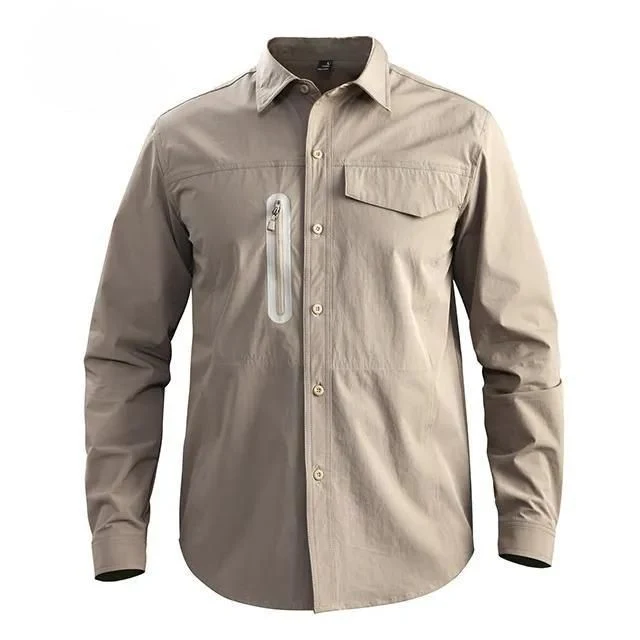 Custom Men Tactical Military Style Quick Dry Combat Long Sleeves Shirt