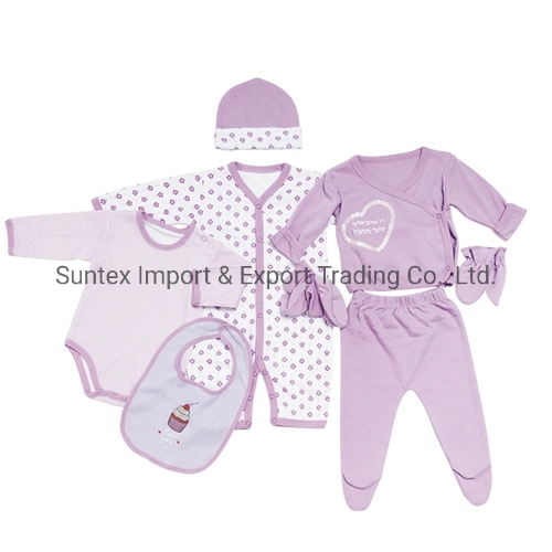 100% Cotton Newborn Baby Clothes-8PCS Set