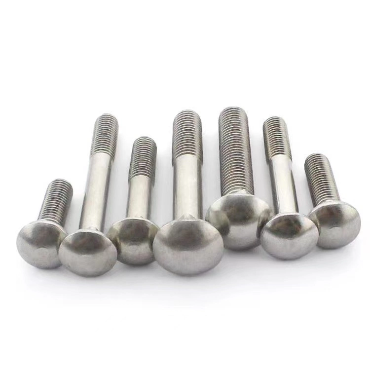 Hardened Stainless Steel Carriage Bolt M5 M8 M20 15mm 30mm Round Head Square