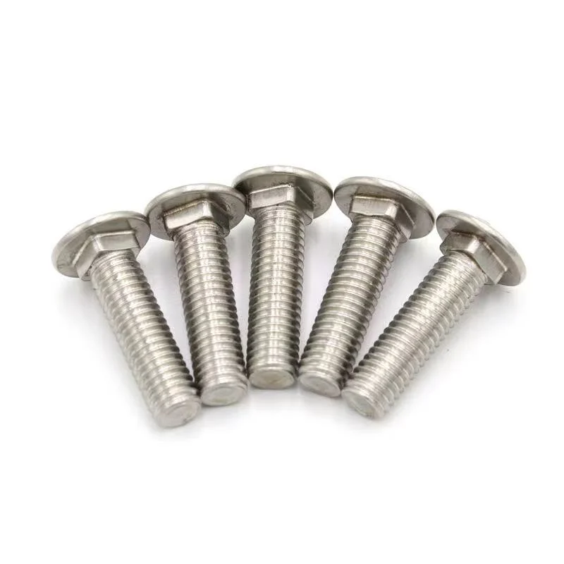 Hardened Stainless Steel Carriage Bolt M5 M8 M20 15mm 30mm Round Head Square