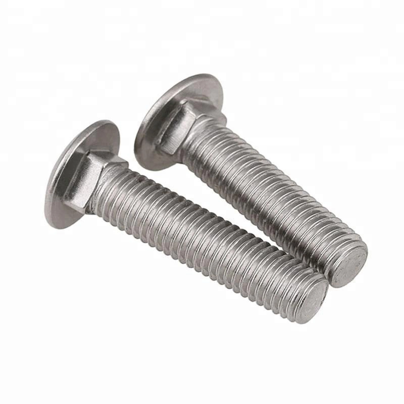 Hardened Stainless Steel Carriage Bolt M5 M8 M20 15mm 30mm Round Head Square