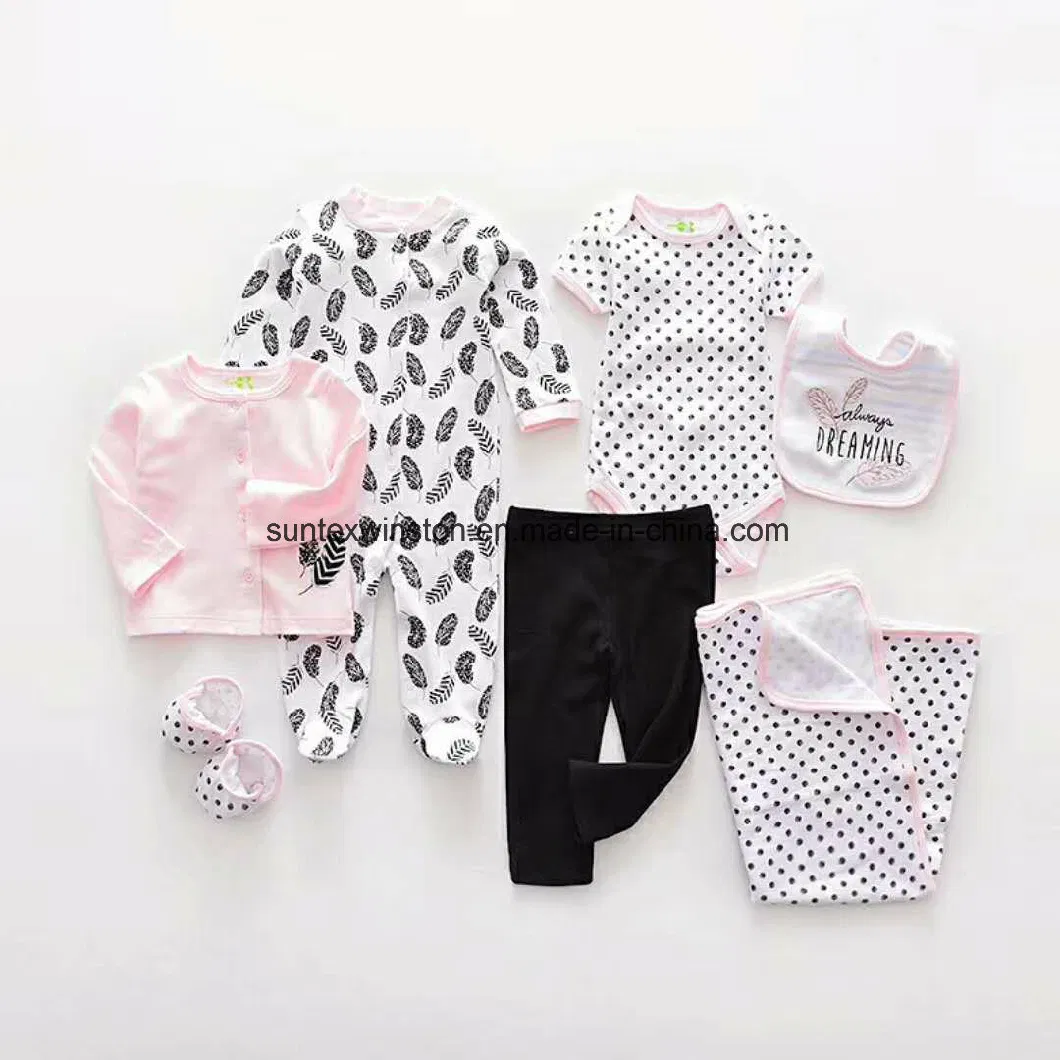 100% Cotton Newborn Baby Clothes-8PCS Set