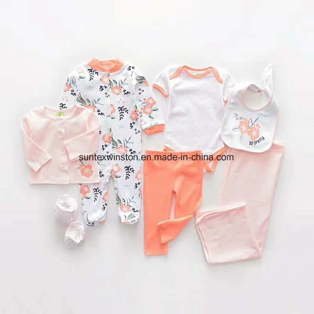 100% Cotton Newborn Baby Clothes-8PCS Set