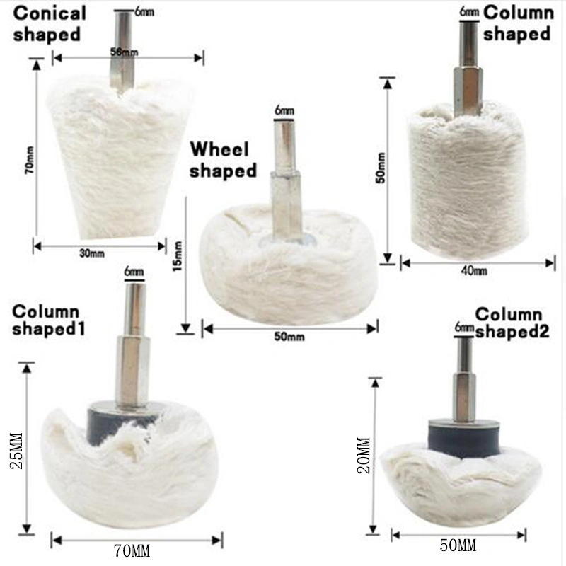 Cotton Cloth Polishing Wheel Disc Brush Dremel Grinder Head