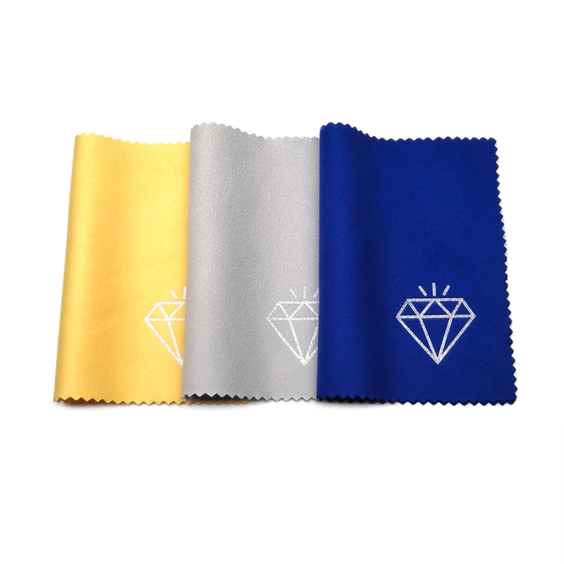 Wholesale Custom Logo Microfiber Velvet Soft Jewelry Silver Polishing Cleaning Cloth