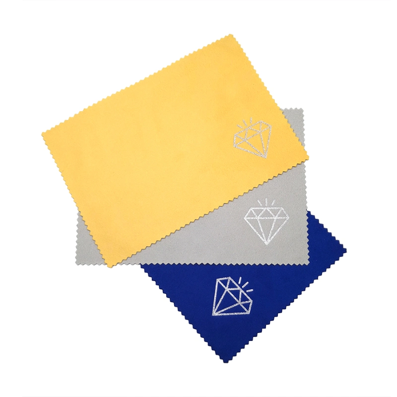 Wholesale Custom Logo Microfiber Velvet Soft Jewelry Silver Polishing Cleaning Cloth