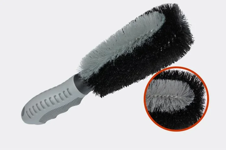 Car Cleaning Arc Handle Steel Ring Brush