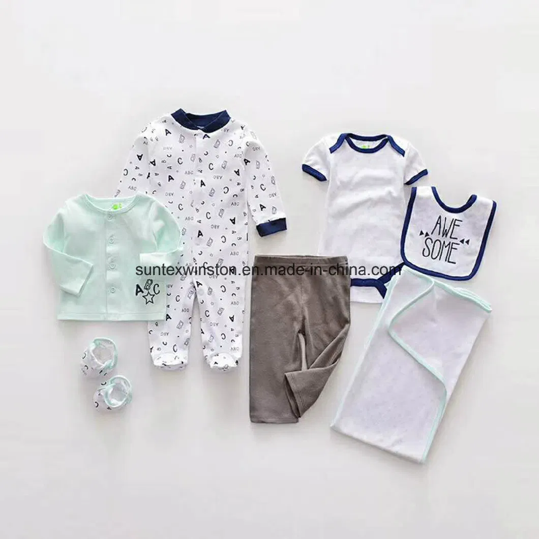 100% Cotton Newborn Baby Clothes-8PCS Set