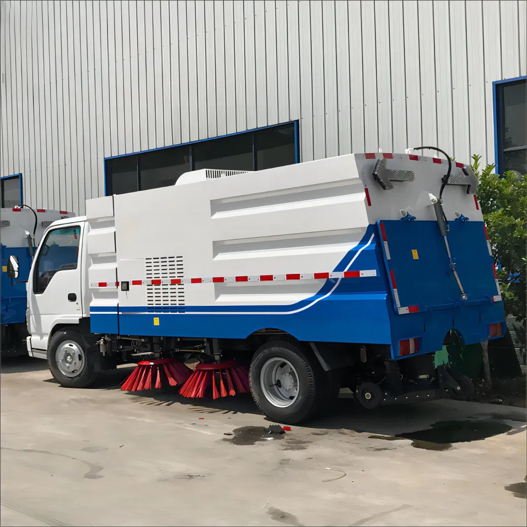 Road Floor Cleaning Machine Road Sweeping Vacuum Automatic Dumping Floor Sweeper Truck