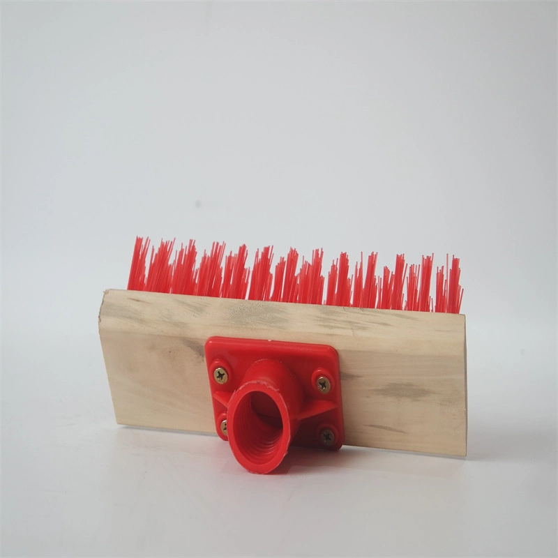 Wooden Block Stiff Bristle Garden Sweeping Brush Outdoor Broom Head Floor Push Broom