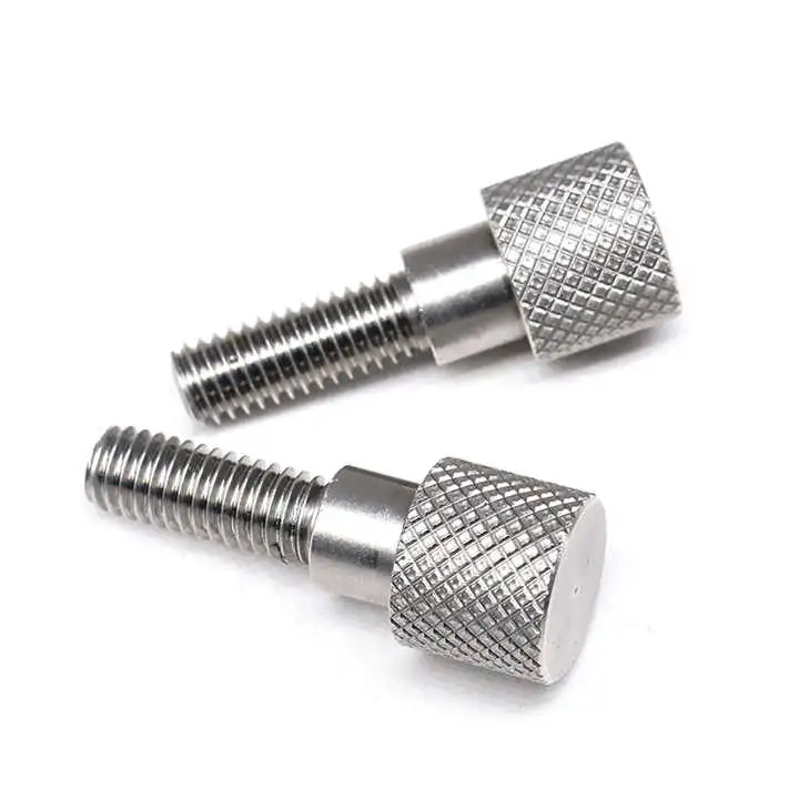 18-8 Ss Round Head with Knurl Shoulder Decorative Thumb Screws