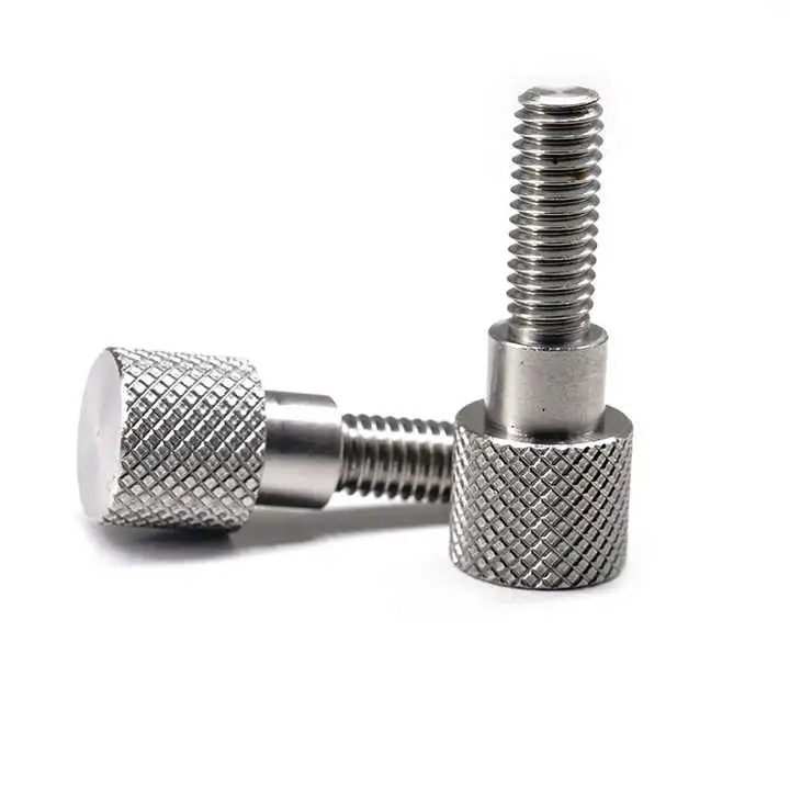 18-8 Ss Round Head with Knurl Shoulder Decorative Thumb Screws