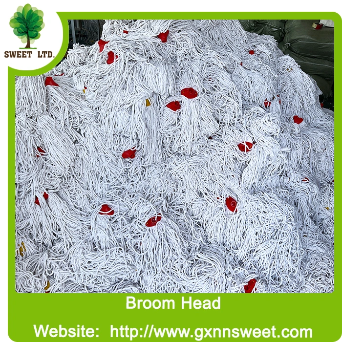 Wholesale Custom Cotton Mop with Yarn Wet Mop Plastic Head