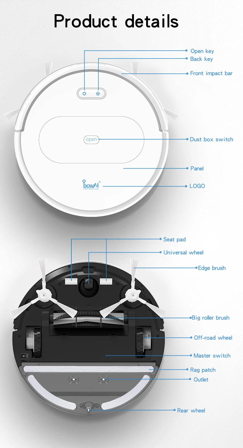 Hot Sale Smart Household Floor Sweeping Robot Vacuum Cleaner