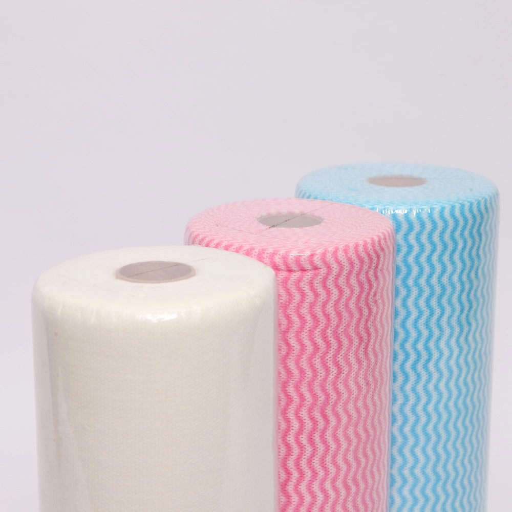 Wave Pattern Soft Feeling Spunlace Nonwoven J Cloth