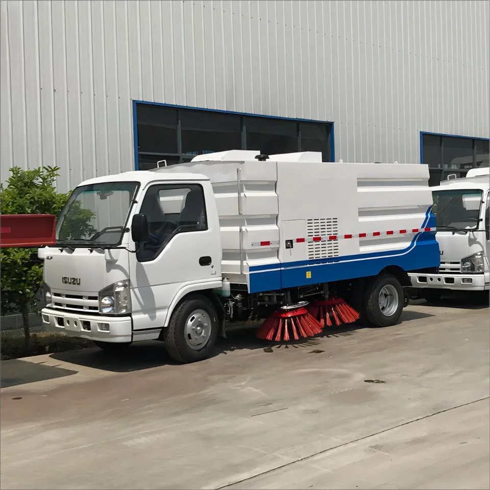 Road Floor Cleaning Machine Road Sweeping Vacuum Automatic Dumping Floor Sweeper Truck