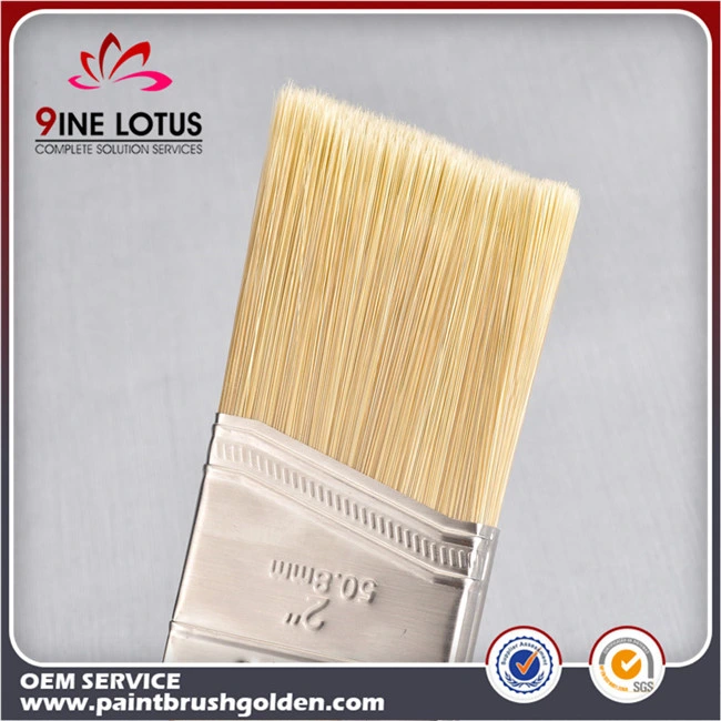 High Quality Pet Bristle Material Head with Poplar Wooden Handle Similar Pure Bristle Paint Brush