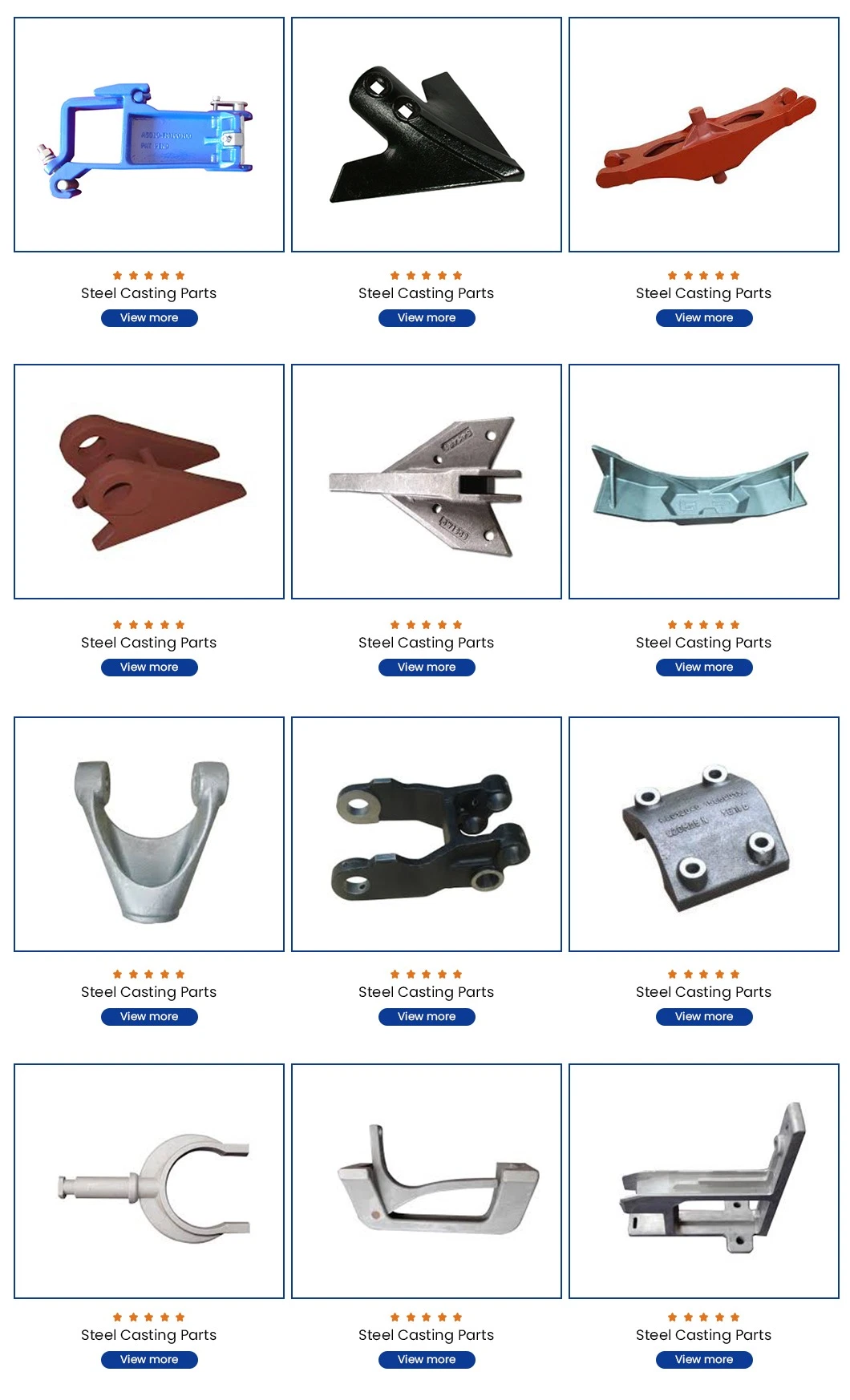 QS Machinery Cast Metals Inc ODM Casting Gate Design Processing Services China Steel Metal Parts Investment Casting Parts for Agricultural Machinery