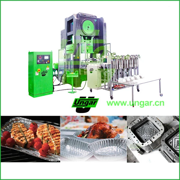 Aluminum Foil Container Foil Tray Punching Machine Production Line of High Precision