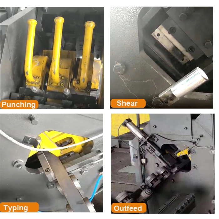 CNC Flat and Channel Steel Punching Marking Shearing Machine for Automobile Leaf Spring