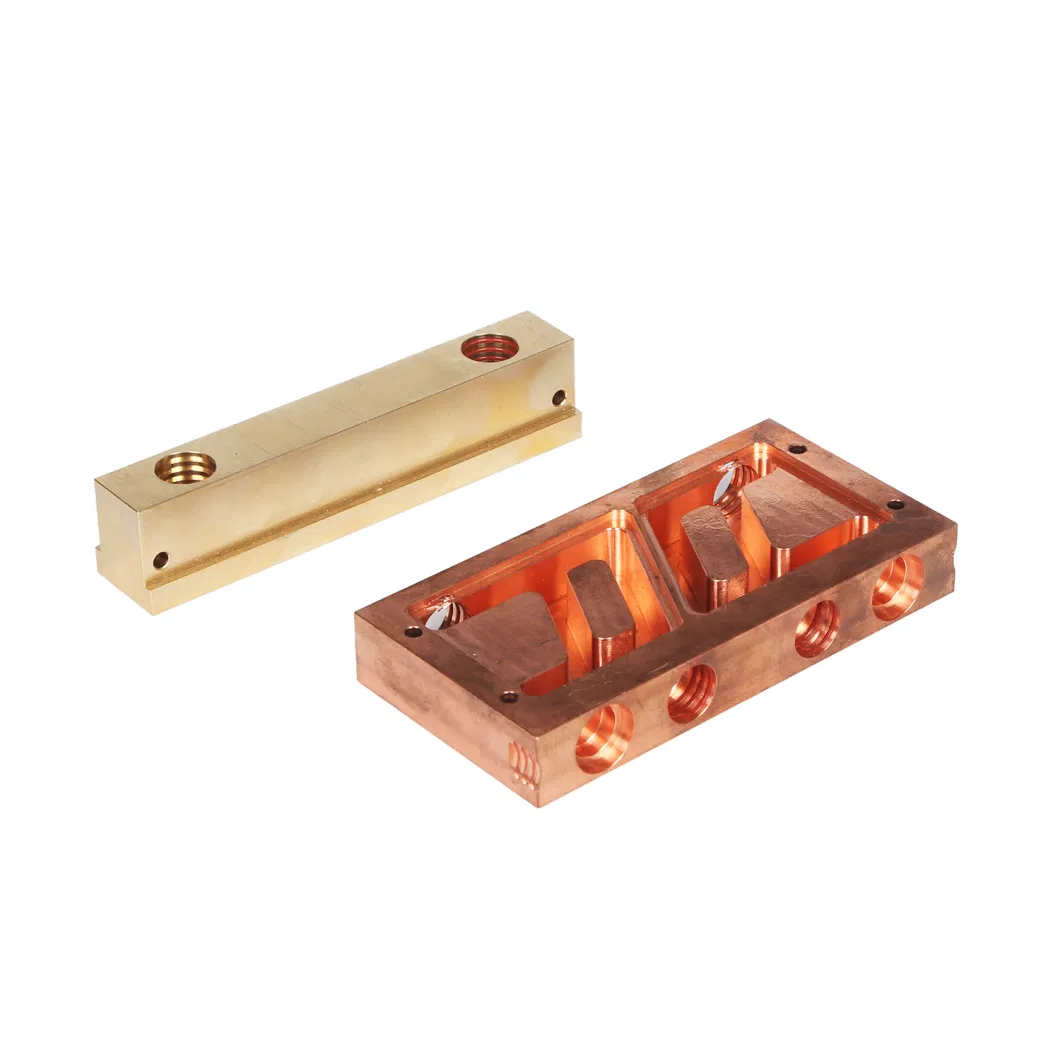 CNC Machined Milling Forging/Block Copper Brass Parts Europe Industry Precise CNC Milling Copper CNC Machining Milling