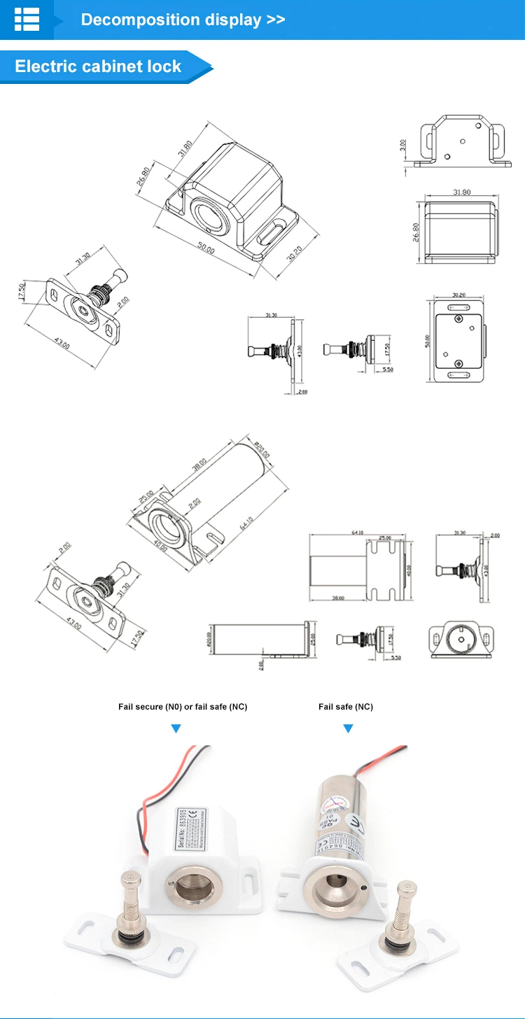 Cl-304/Cl-305 Secure Small Electric Cabinets Lock for Simple Installation