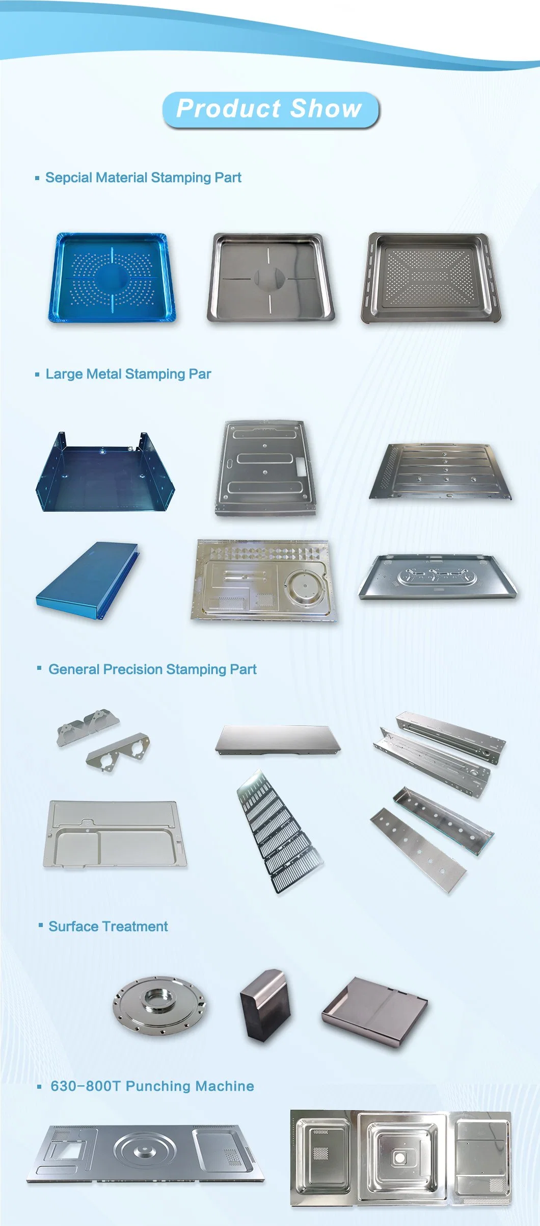 Custom OEM High Precision Sheet Metal Stamping Service Air Conditioner/Refrigerator/Washing Machine/Microwave Oven Metal Parts Stamping