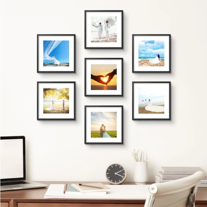 Wall Mounted Plastic Picture Frame for Wall Photo Collage