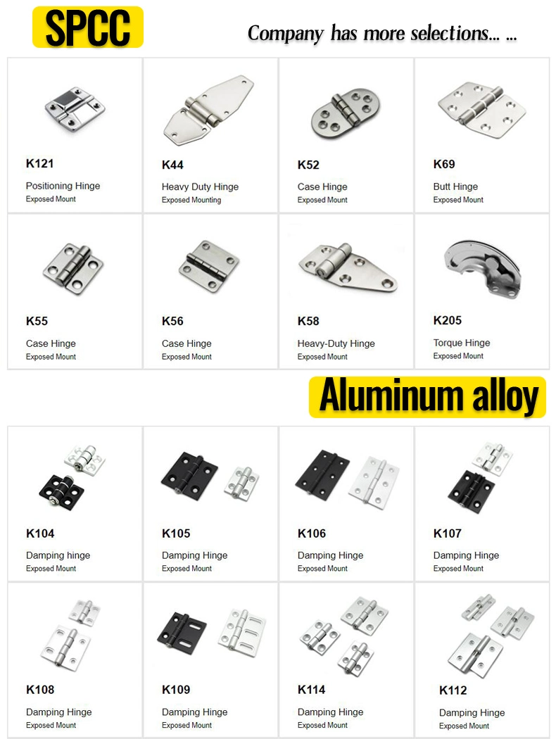 Damping Hinge Aluminum Alloy High Quality and Low Price Hinge for Electrical Cabinet