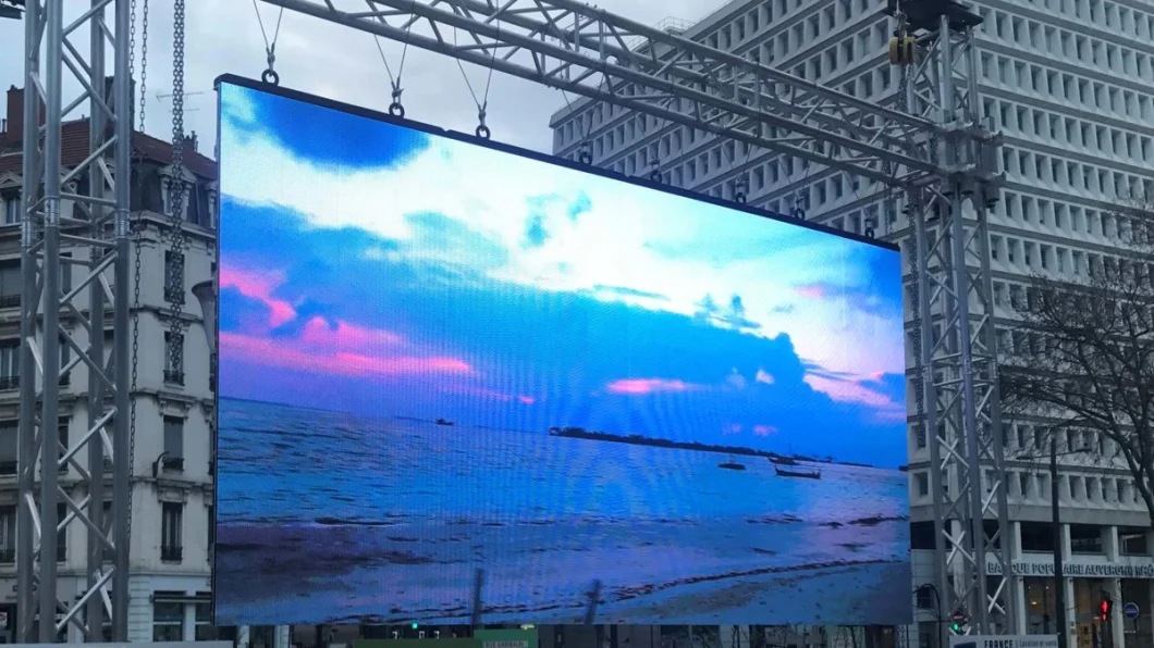 P4 Outdoor LED Display Super Thin and Light Weight LED Cabinet for Hanging Installation