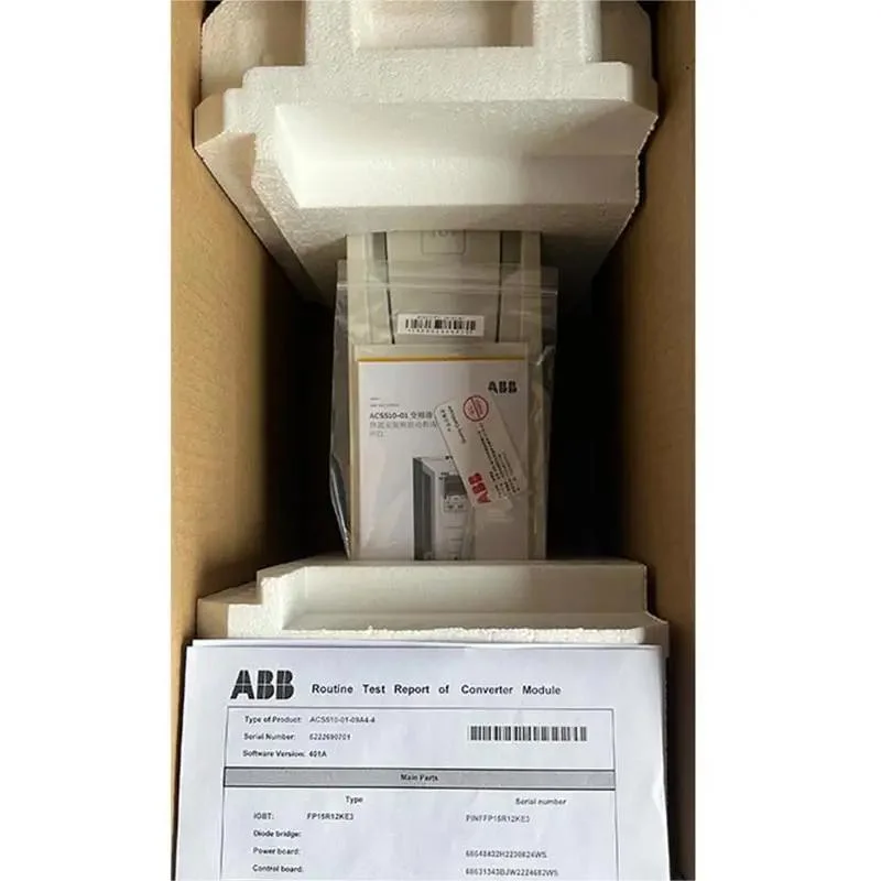 New Original Control Panel ABB Inverter Acs510 Fan 2.2/3/7.5/5.5kw Fan Pump Inverter Acs510-01-088A-4 PLC Control Cabinet