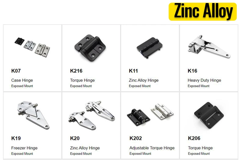 Damping Hinge Aluminum Alloy High Quality and Low Price Hinge for Electrical Cabinet