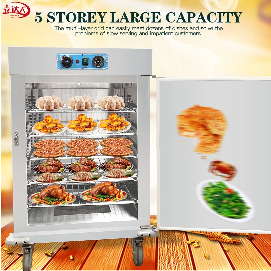 High Quality Commercial Food Warmers Cart Electric Heated Holding Cabinet Hot Food Cabinet for Banquet