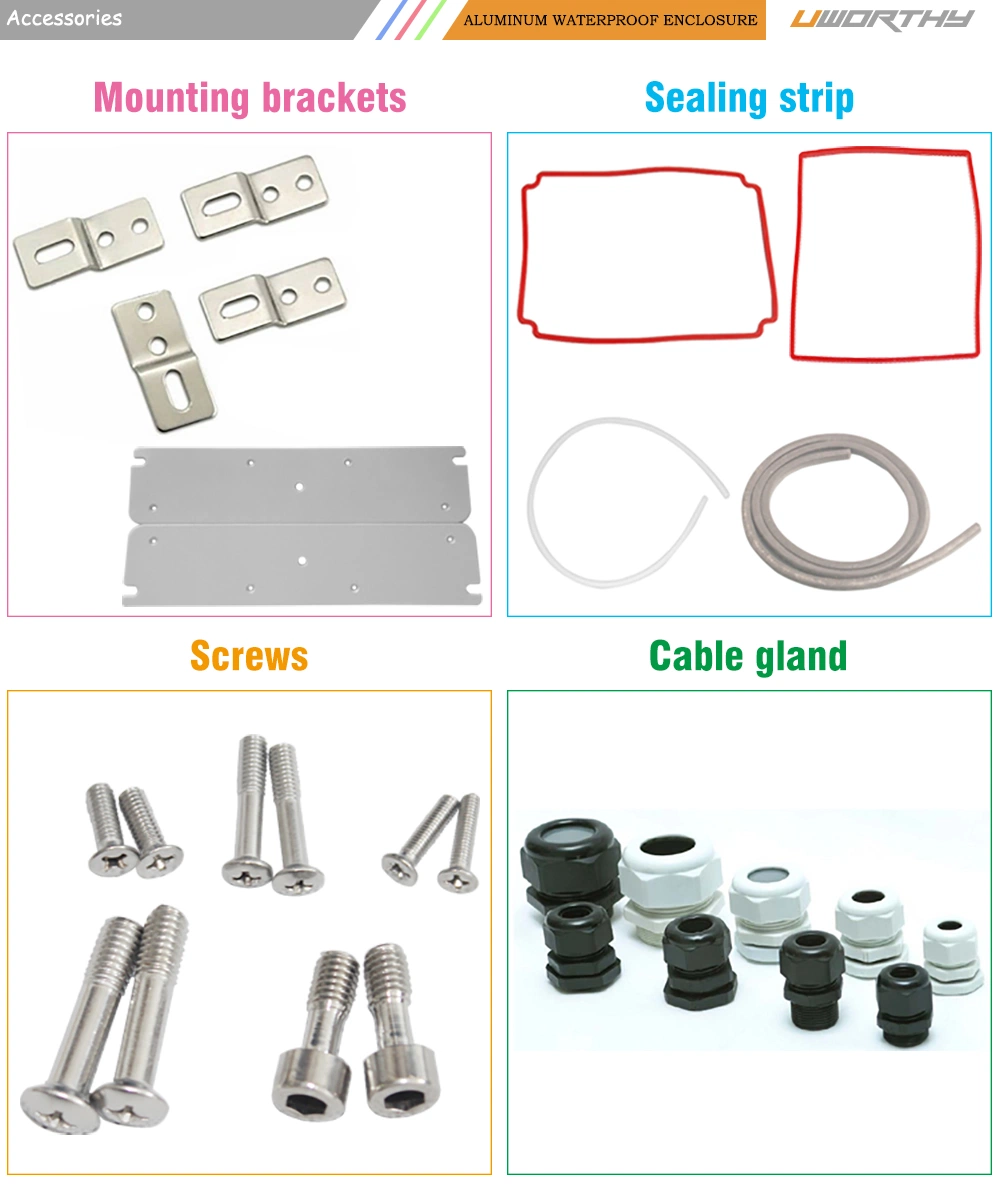 200X130X78 mm Aluminum Die Casting Showerproof Electrical Box Enclosure