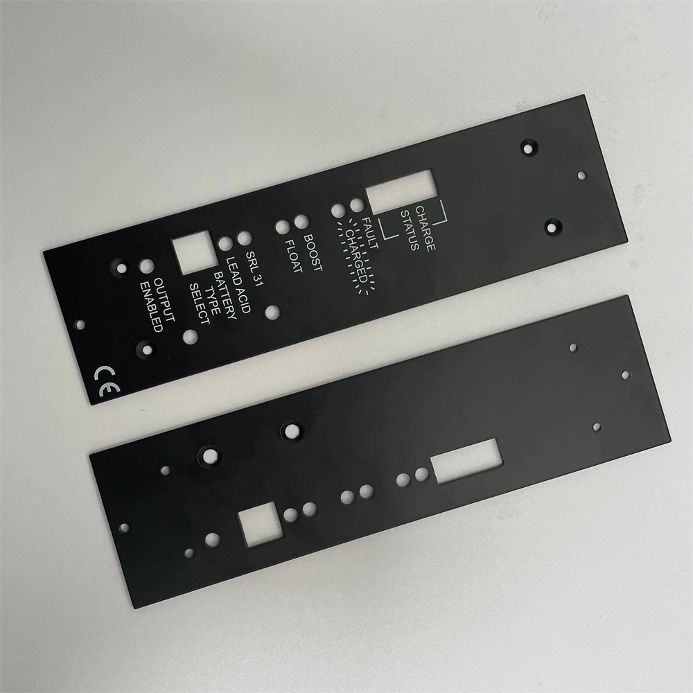 High Quality Print Brushed Surface Custom Laser Cutting Control Panel Professional Audio Amplifier Stamped Sheet Alumium Metal Front Panels