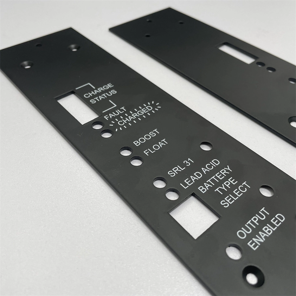 High Quality Print Brushed Surface Custom Laser Cutting Control Panel Professional Audio Amplifier Stamped Sheet Alumium Metal Front Panels