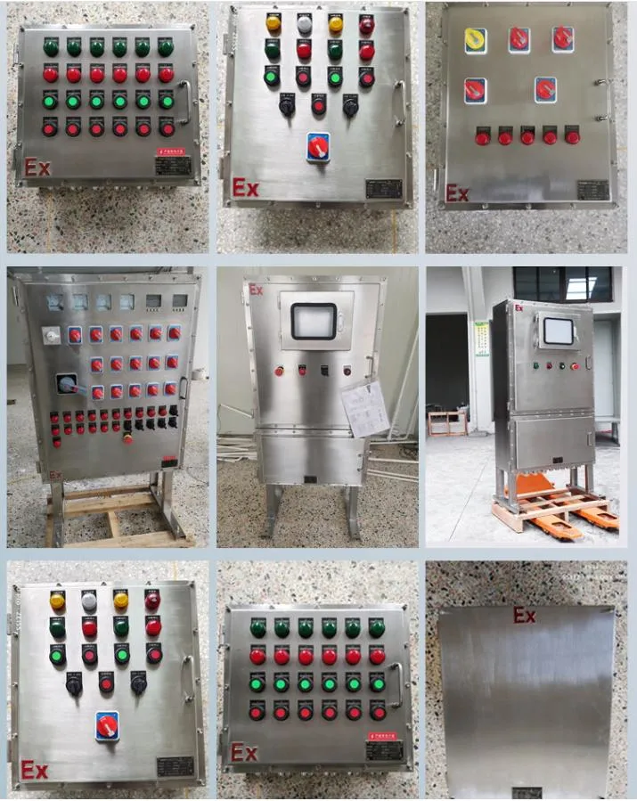 IP54/IP66/IP45 Stainless Steel Explosion Proof Distribution Control Box Explosion Proof Cabinets Electrical Control Box for Industry