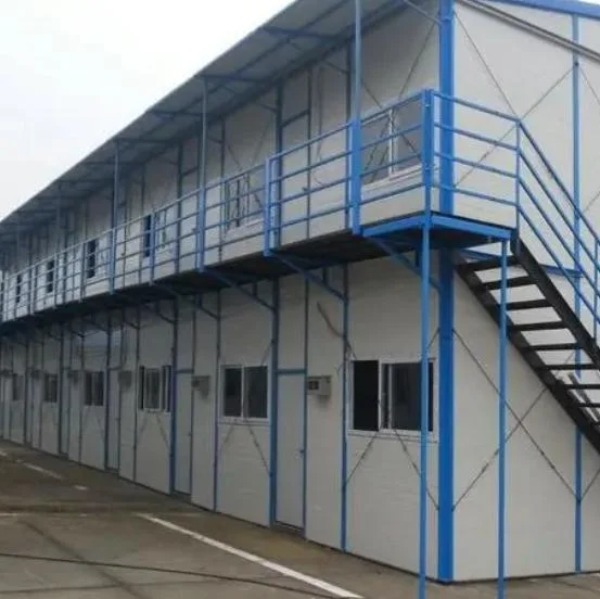 Temporary Steel Structure+Sandwich Panel for Prefabricated Home Kits K Type Prefab House